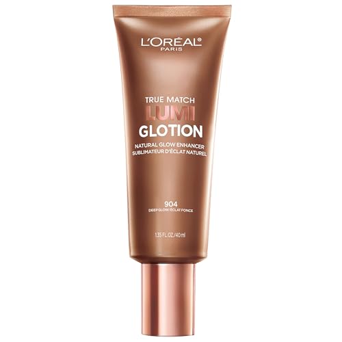 L’Oréal Paris Makeup True Match Lumi Glotion, Natural Glow Enhancer, Illuminator Highlighter Skin Tint, for an All Day Radiant Glow, Deep, 1.35 Ounces 1